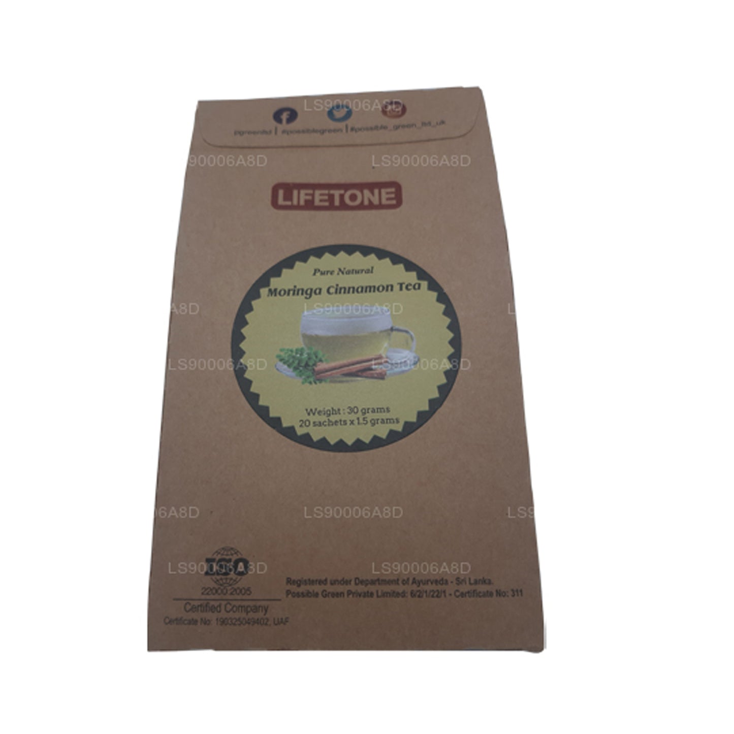 Lifetone Moringa Cinnamon Tea (30g)