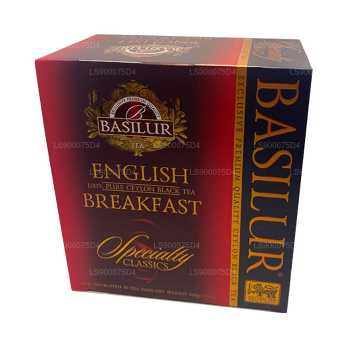 Basilur English Breakfast Pure Ceylon Black Tea Bags