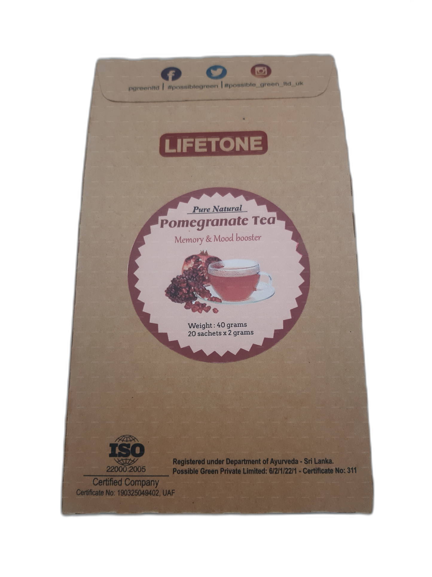 Lifetone Pomegranate Tea (40g)