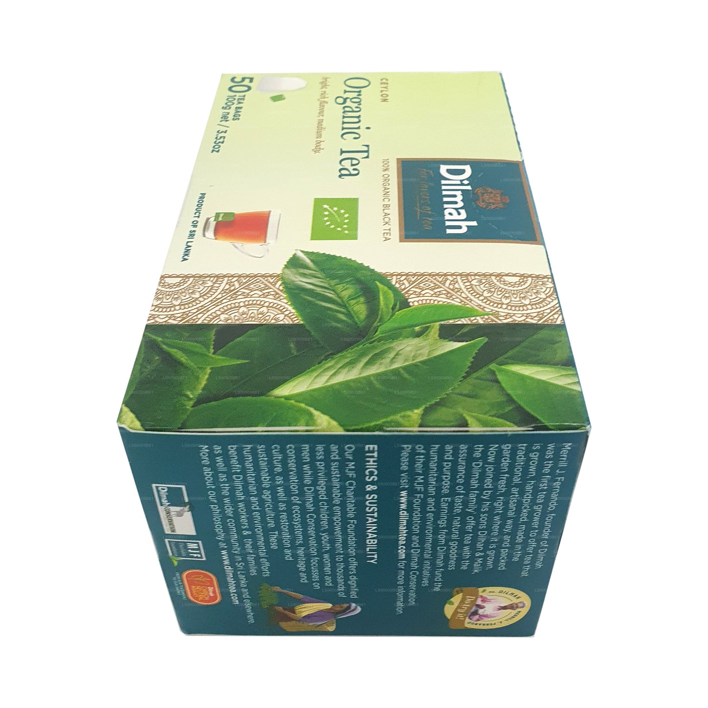 Dilmah Organic Tea (100g) 50 Tea Bags