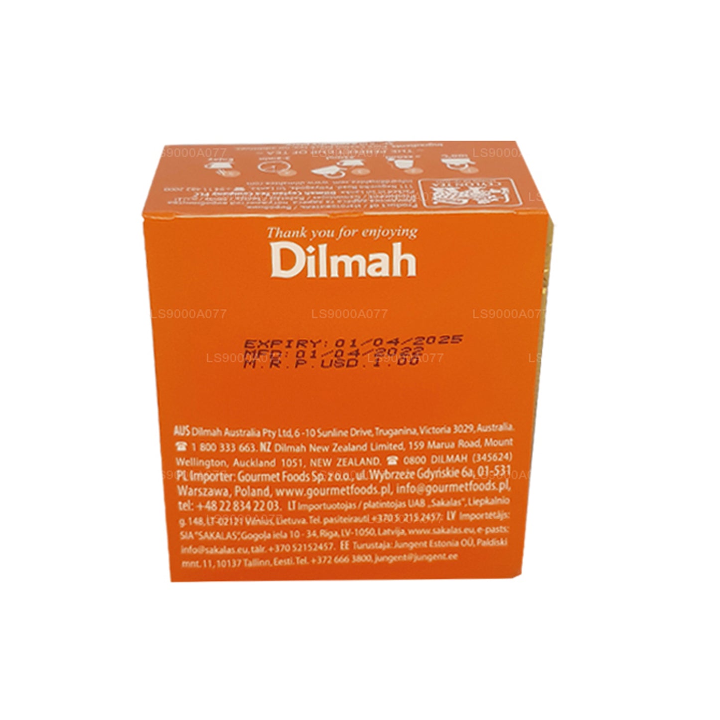 Dilmah Ceylon Supreme 10 Tea Bags (20g)