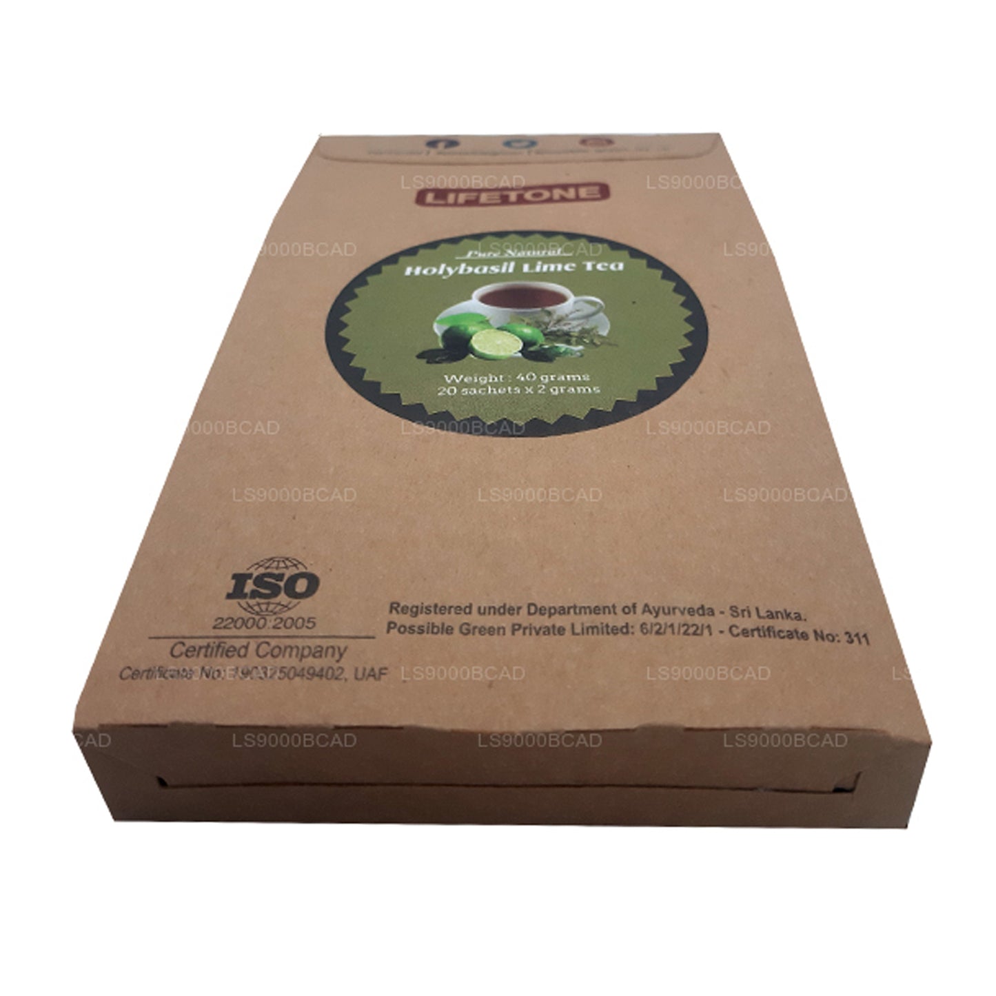 Lifetone Holy Basil Lime Tea (40g)