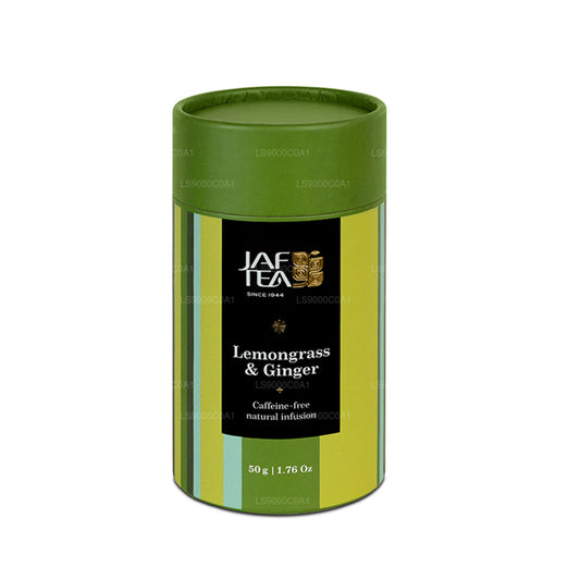 Jaf Tea Lemongrass & Ginger Leaf Tea Caddy (50g)