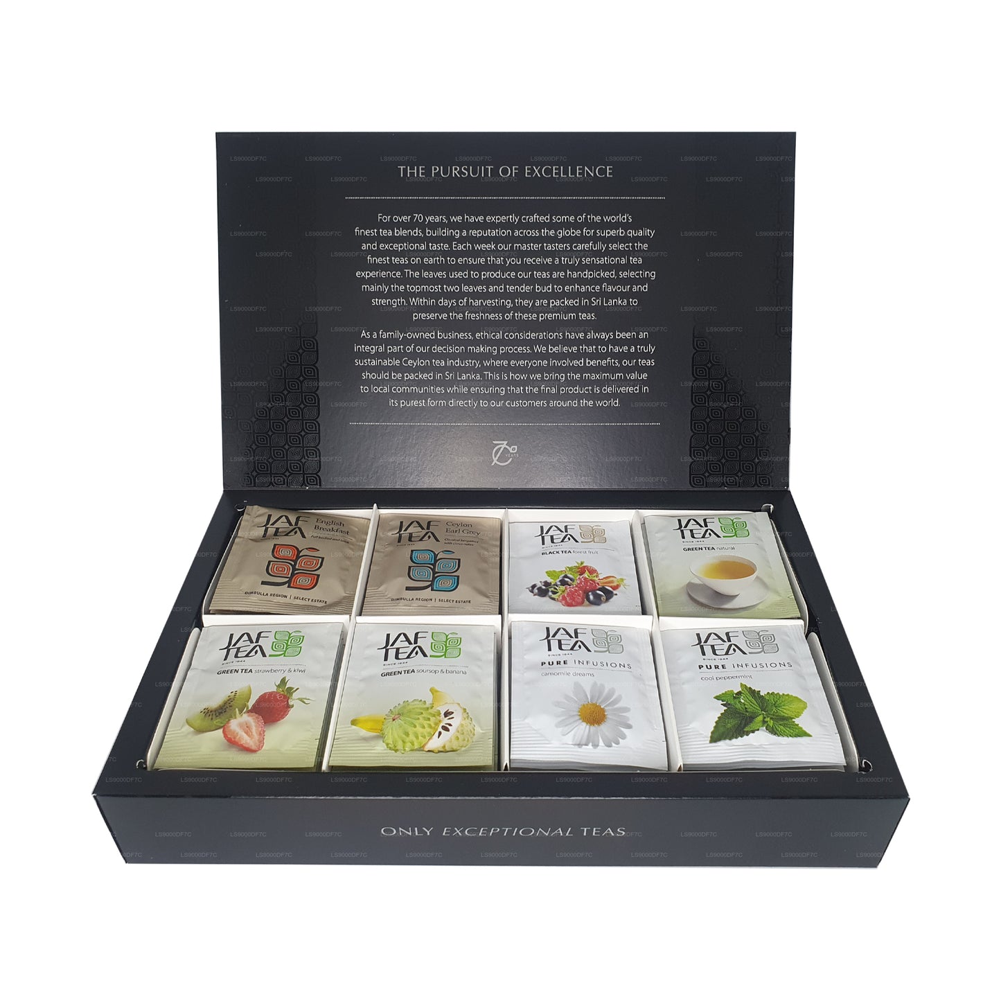 Jaf Tea Pure Teas and Infusions Foil Envelop Tea Bags (145g)