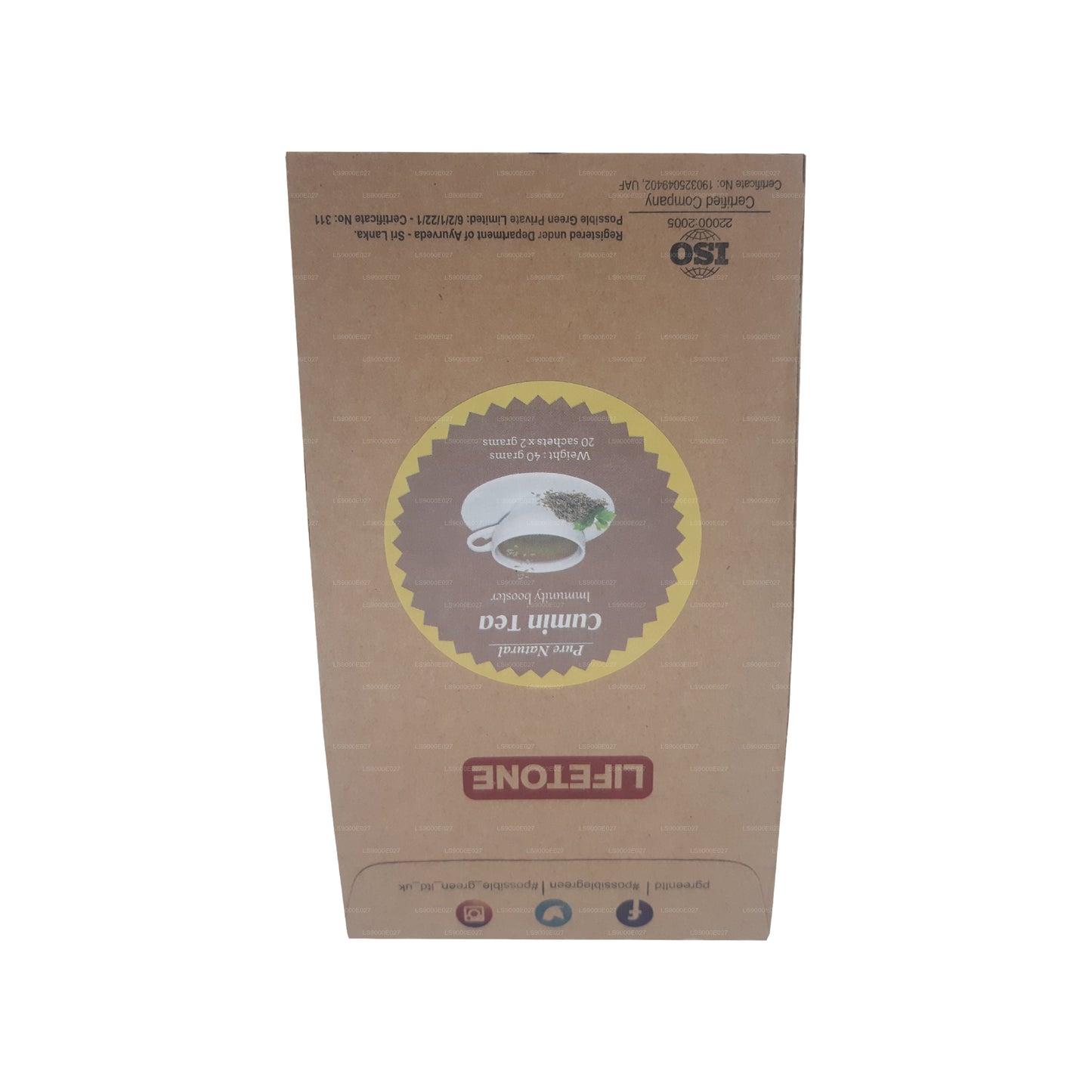 Lifetone Cumin Tea (40g) 20 Tea Bags