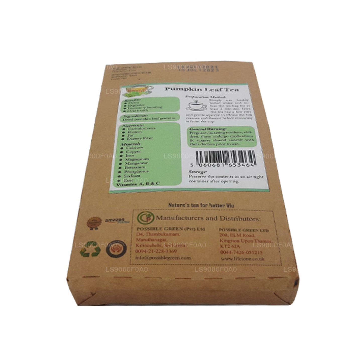 Lifetone Pumpkin Leaf Tea (40g)