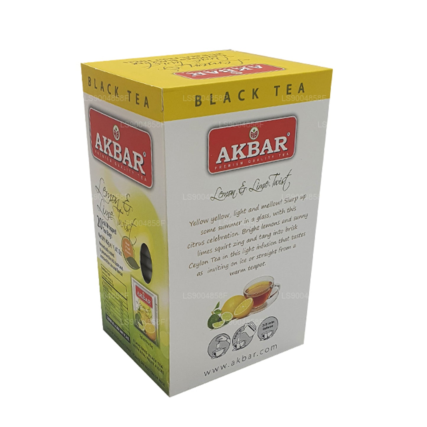 Akbar Lemon and Lime Twist Tea (40g) 20 Tea Bags