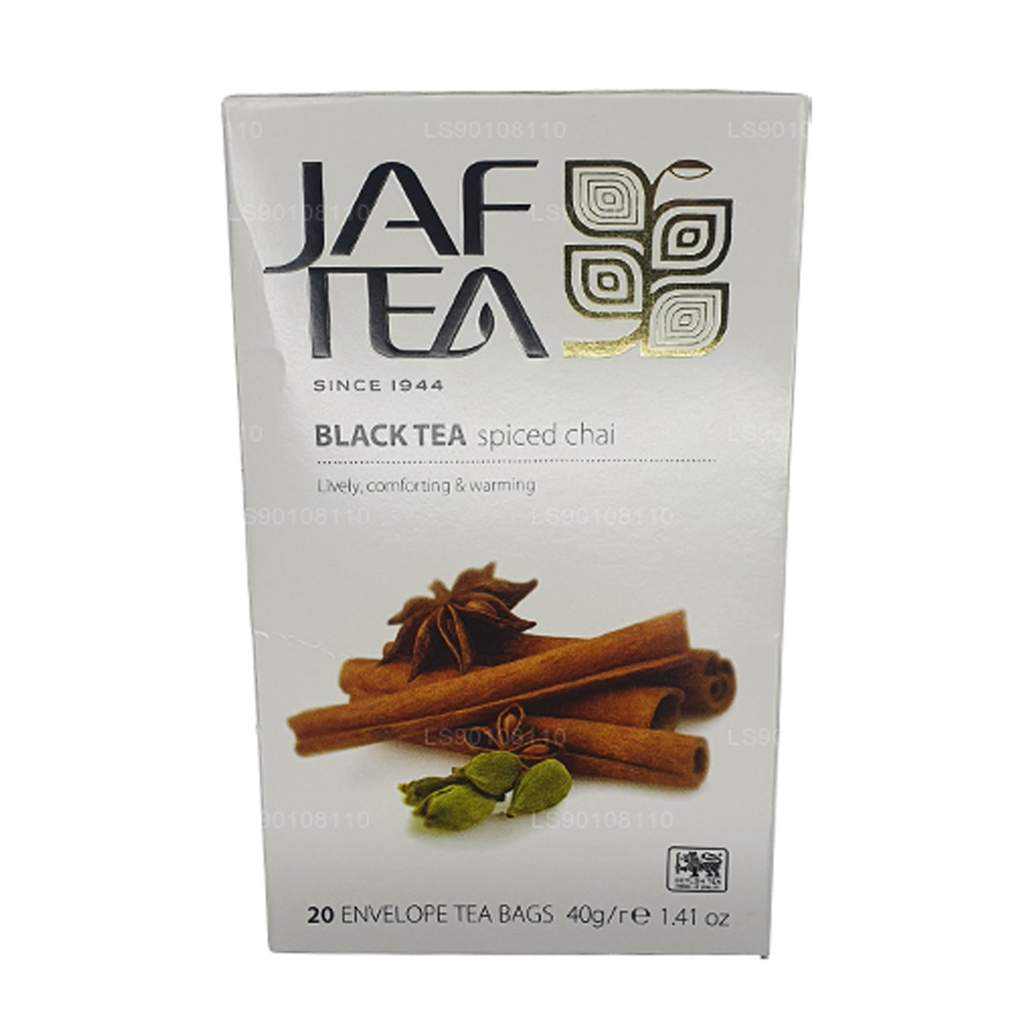 Jaf Tea Pure Spice Collection Black Tea Spiced Chai Foil Envelope Tea Bags (40g)