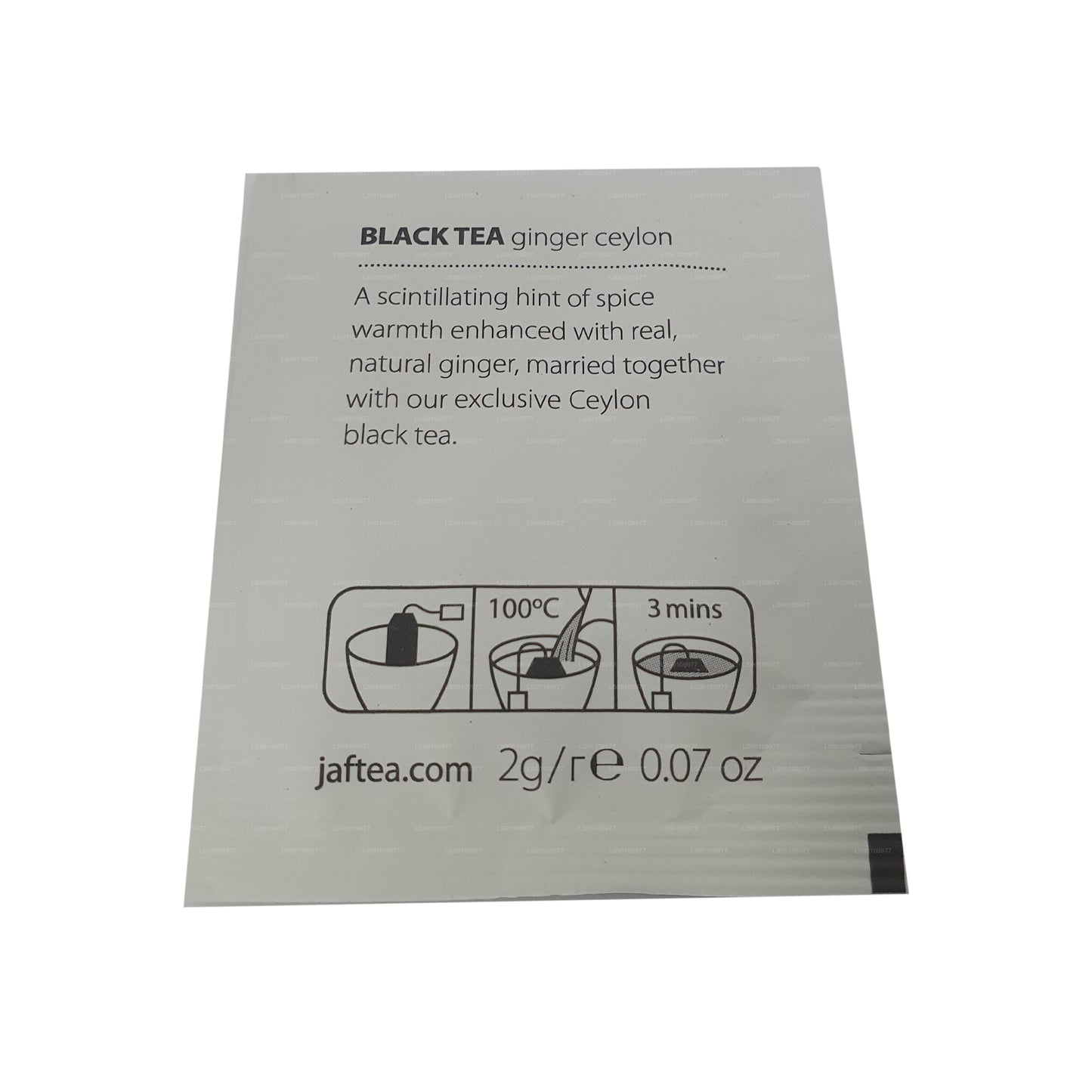 Jaf Tea Ginger Ceylon Black Tea (40g) 20 Envelope Tea Bags