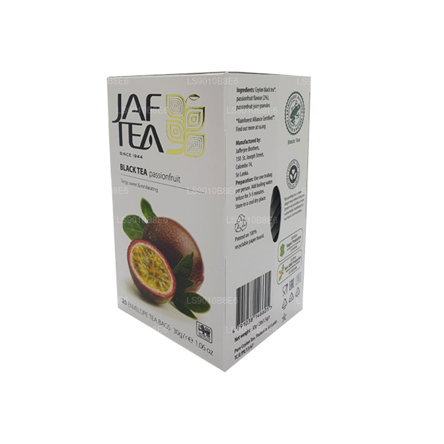 Jaf Tea Passionfruit Black Tea (30g) Foil Envelope Tea Bags