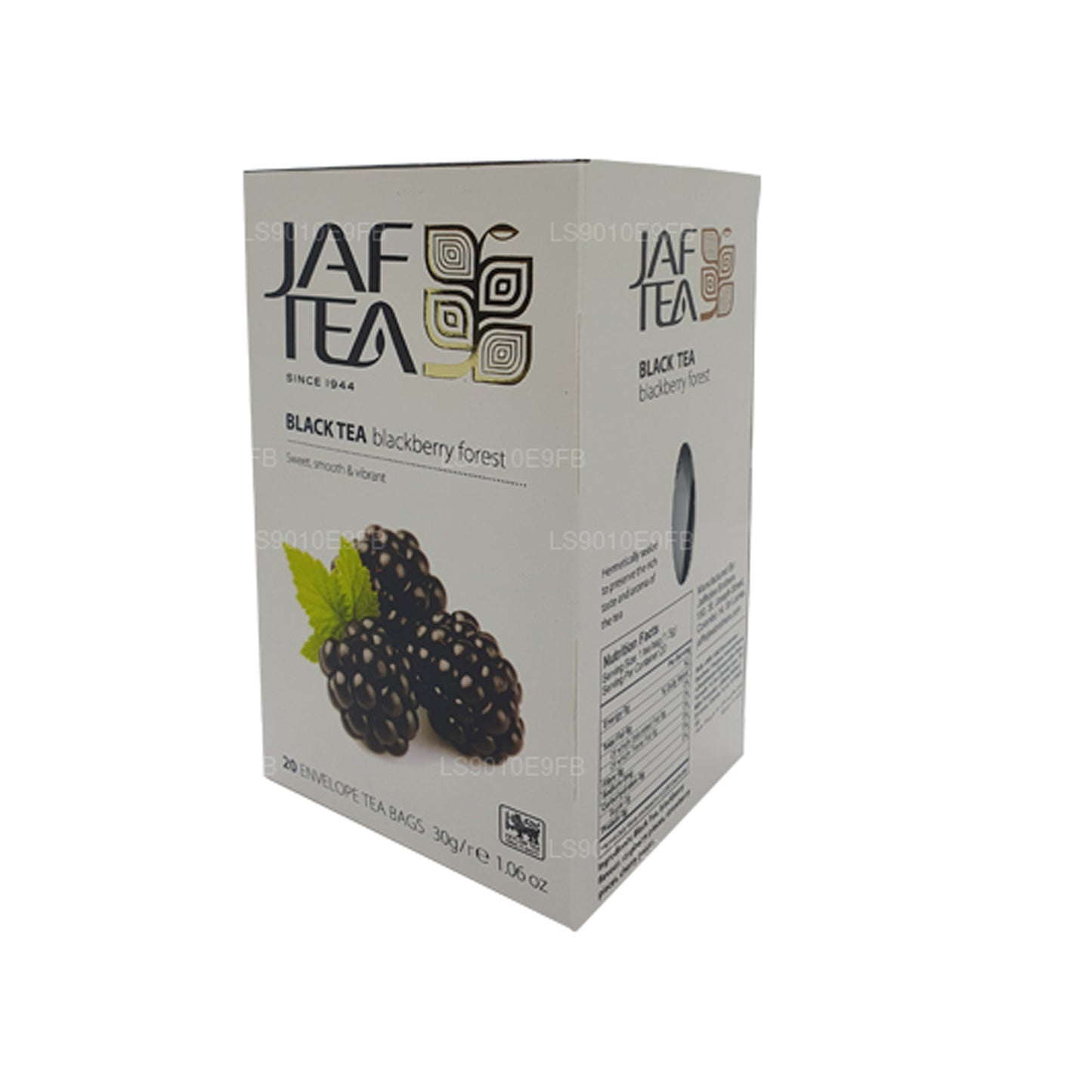 Jaf Tea Pure Fruits Collection Black Tea Blackberry Forest Foil Envelop Tea Bags (30g)