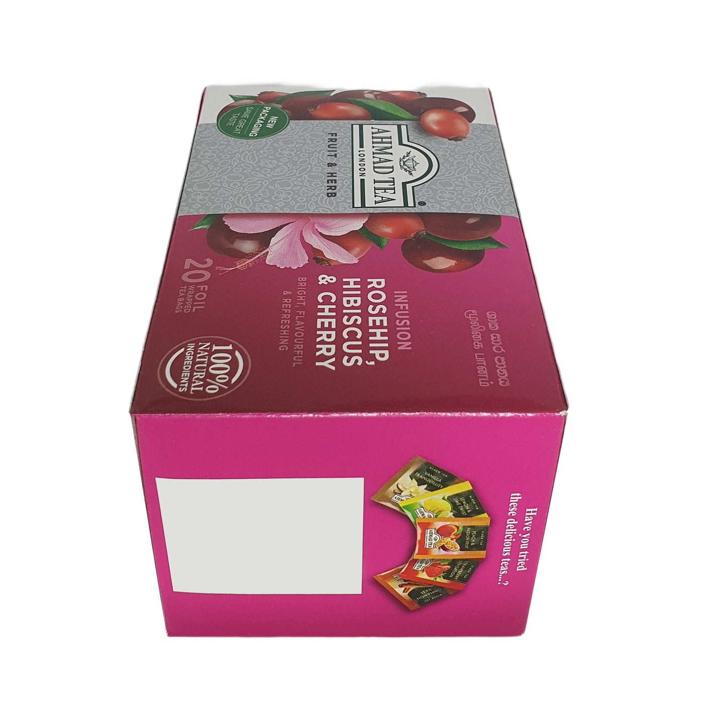Ahmad Tea Rosehip with Hibiscus and Cherry Tea (40g) 20 Foil Tea Bags