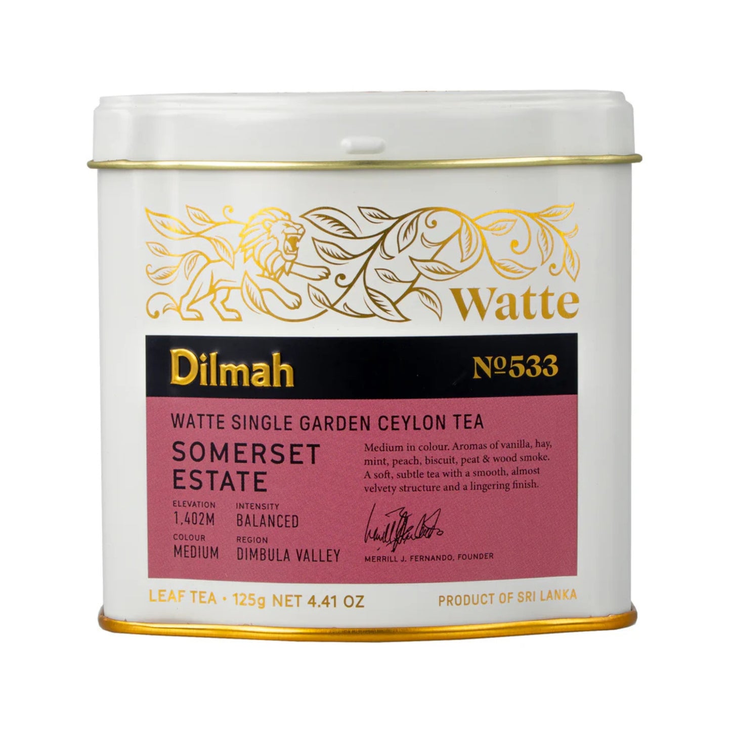 Dilmah Somerset Estate Watte Ceylon Black Tea (125g)