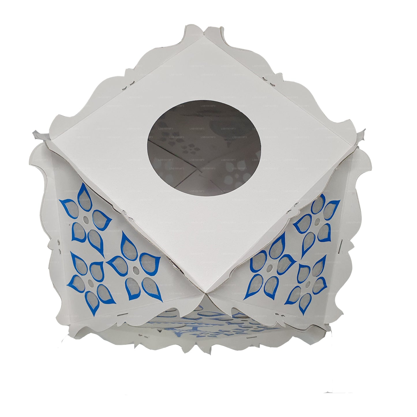 Lakpura Cardboard Vesak Lanterns (Atapattam Koodu) 3Pcs Pack