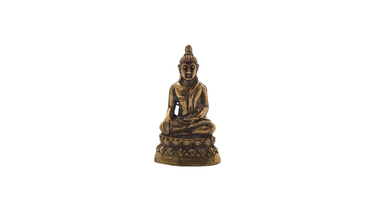 Miniature Brass Buddha Statue