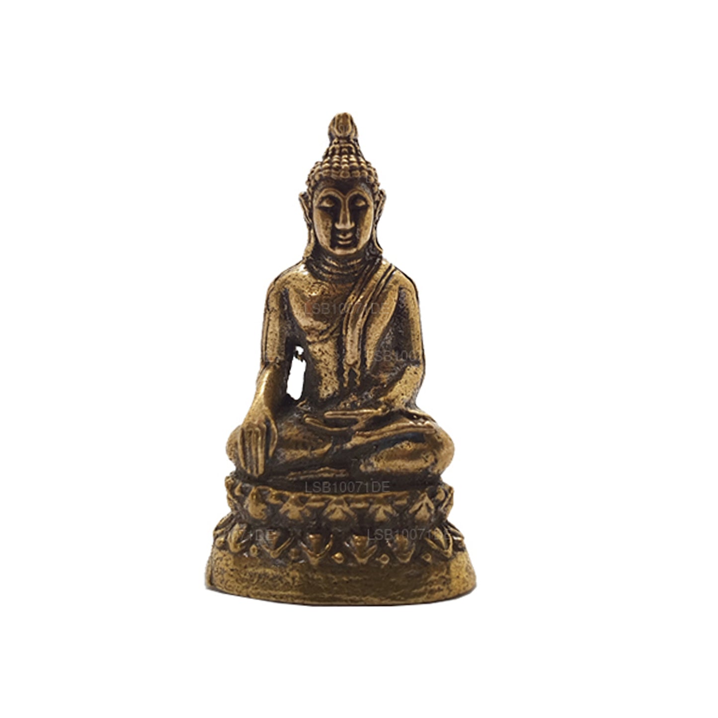 Miniature Brass Buddha Statue