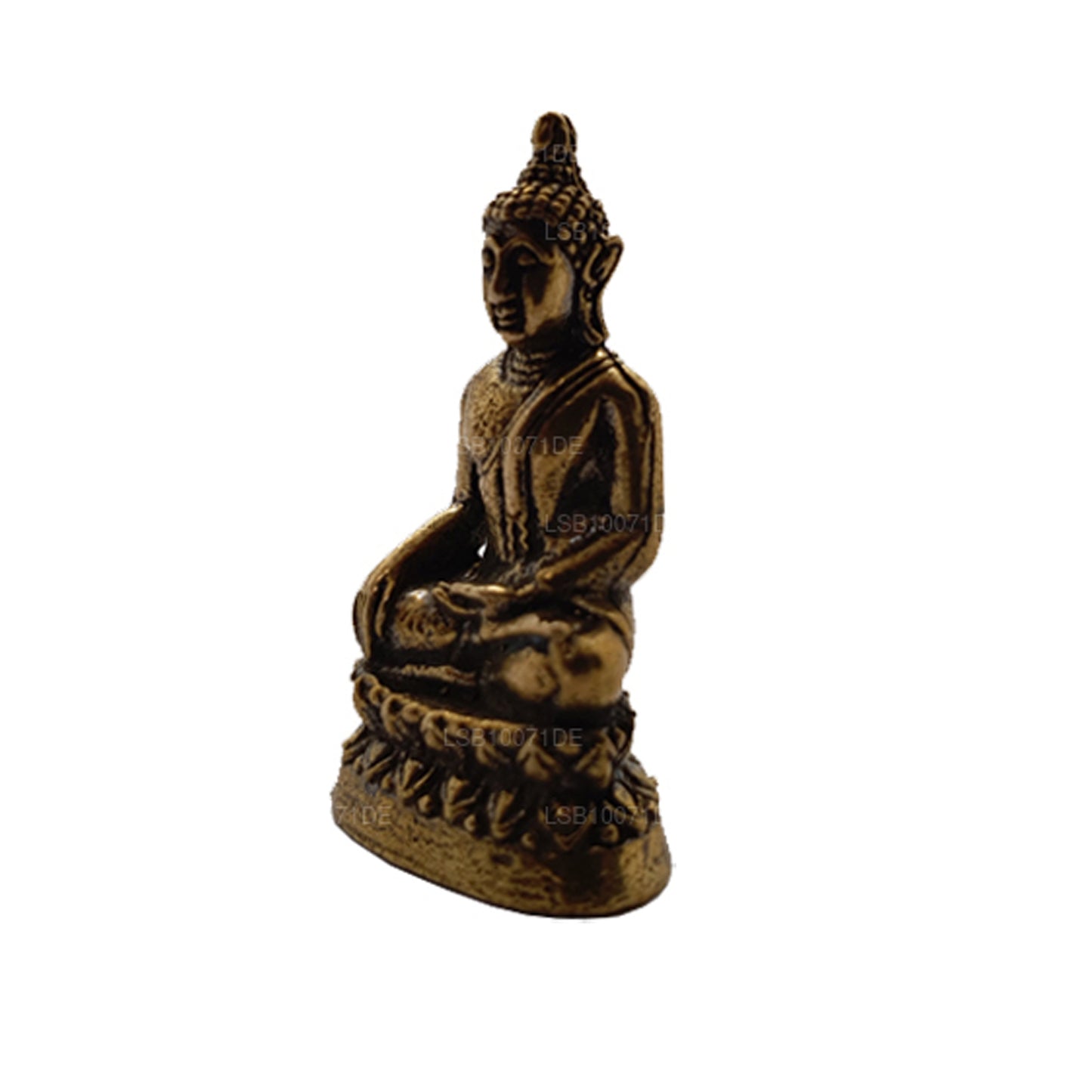 Miniature Brass Buddha Statue