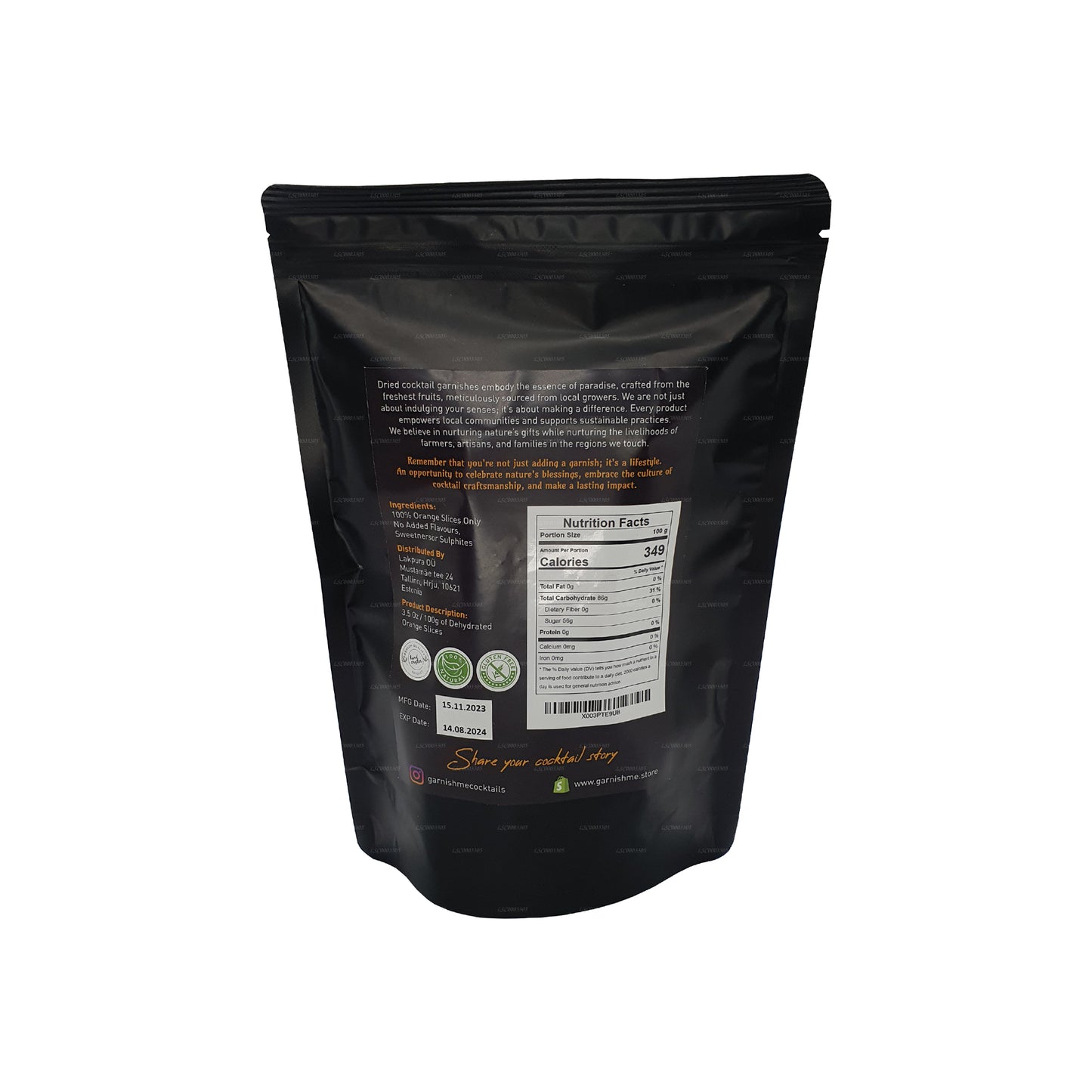 Me Garnish Dehydrated Orange Slices (100g)