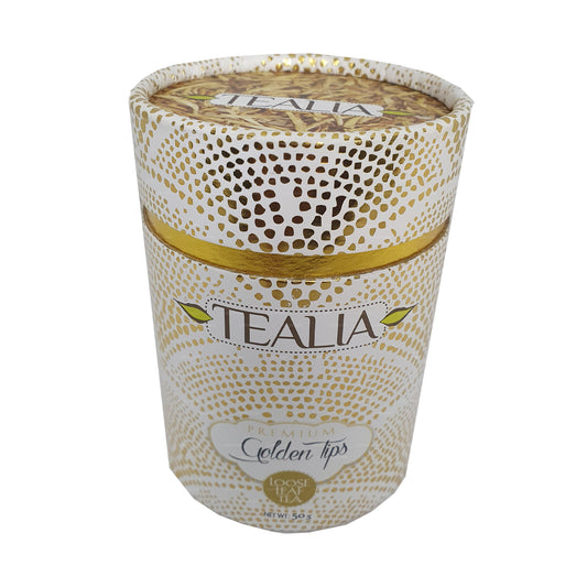Tealia Golden Tips Canister (50g)