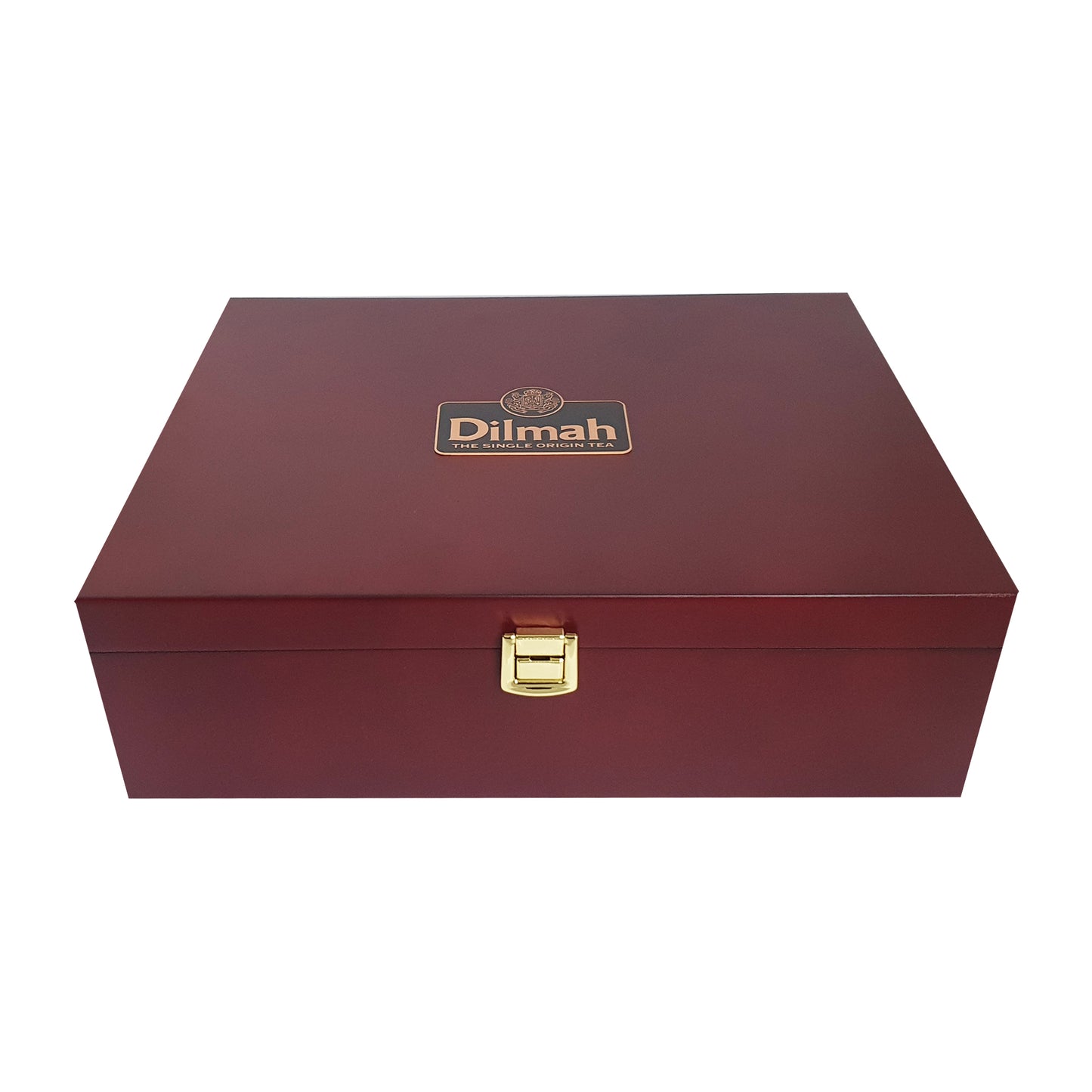 Dilmah Luxury Wooden Presenter Tea Display Chest with 120 Enveloped Teabags - Gourmet 12 Slot