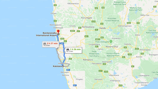 Kalutara City to Colombo Airport (CMB) Private Transfer