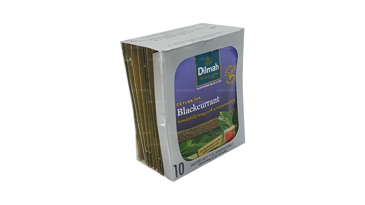 Dilmah Blackcurrent Tea (20g) 10 Individually Foil Wrapped Tea Bags