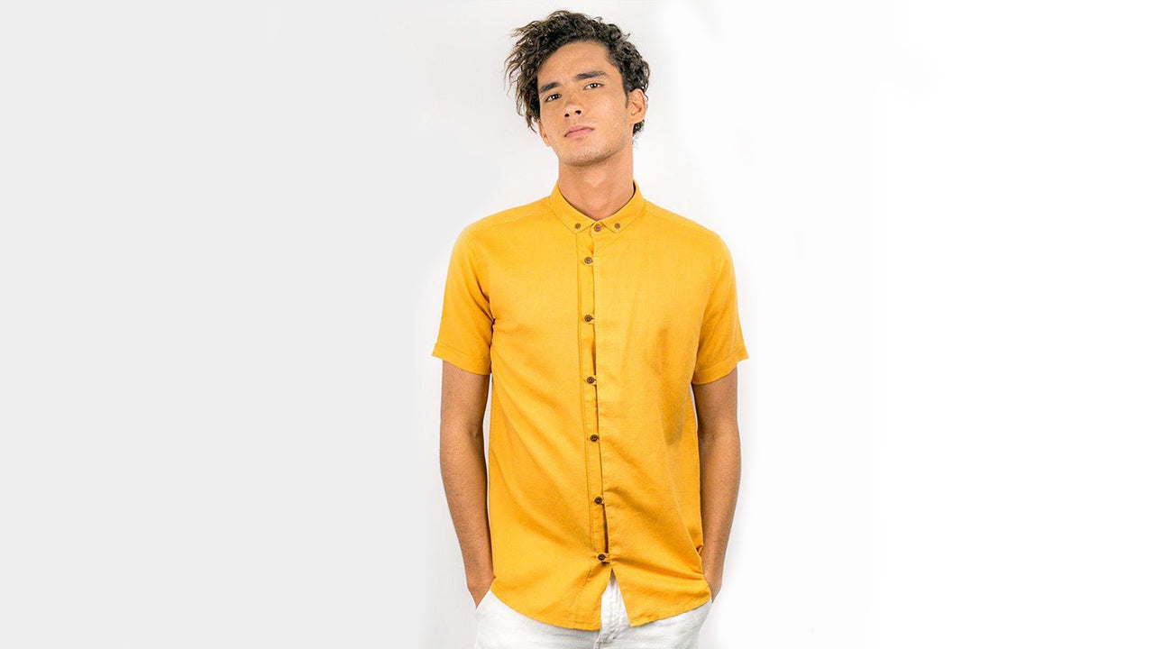 Linen Cotton Short Sleeve Shirt